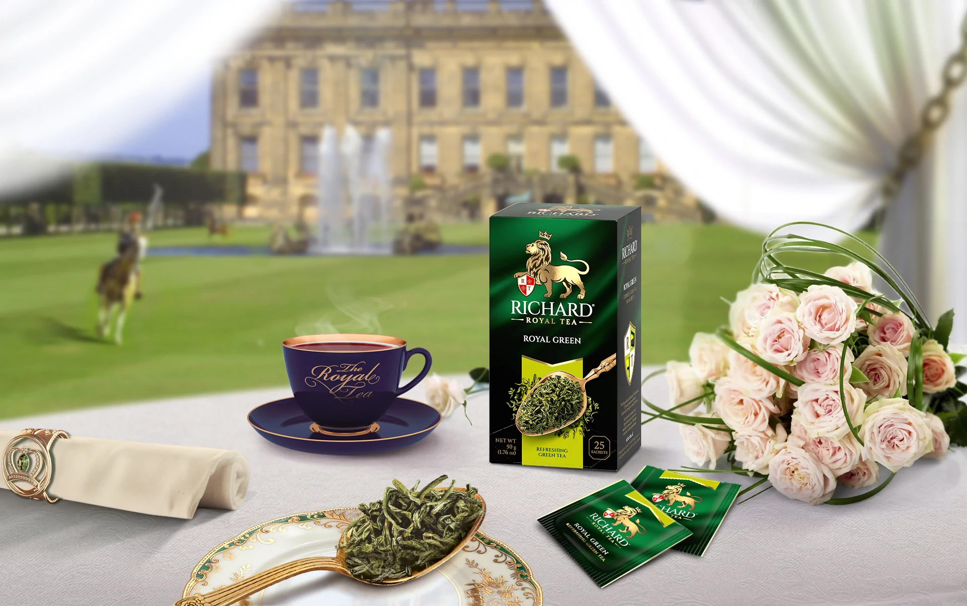 Зеленый чай Ричард Royal Green 25 сашетов купить