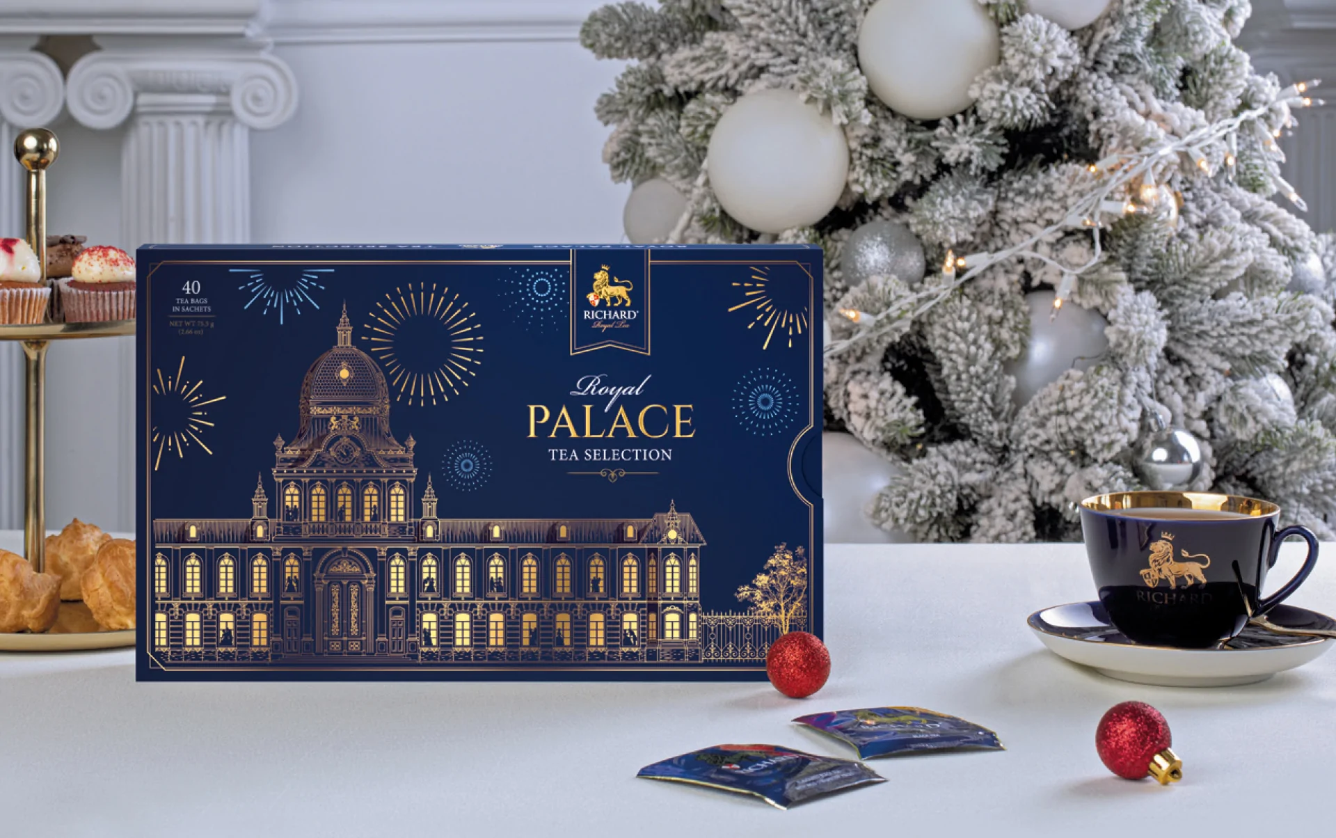 Чай Ричард в подарочной упаковке Royal Palace 40 сашетов купить